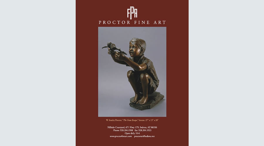 Magazine Ad for Sculpture in Gallery